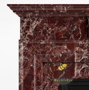 Marble mantels for sale | Classic red design | Width: 55.1" | Rosso Levanto