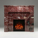 Custom Marble fireplace  in Rosso Levanto - Image 1