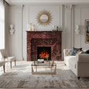 Custom Marble fireplace  in Rosso Levanto - Image 2