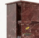 Custom Marble fireplace  in Rosso Levanto - Image 7