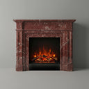 Custom Marble mantel in Rosso Levanto - Image 1