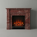 Custom Marble mantel in Rosso Levanto - Image 1