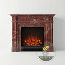 Custom Marble mantel in Rosso Levanto - Image 3