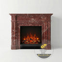 Custom Marble mantel | Red veined classical | 55 Inch | Rosso Levanto
