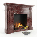 Custom Marble mantel in Rosso Levanto - Image 5