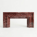 Marble fireplace surround for sale in Rosso Levanto - Image 1