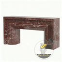 Marble fireplace surround for sale in Rosso Levanto - Image 3