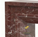 Marble fireplace surround for sale in Rosso Levanto - Image 5
