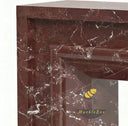 Marble fireplace surround for sale in Rosso Levanto - Image 5