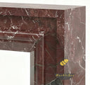 Marble fireplace surround for sale in Rosso Levanto - Image 6