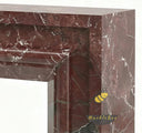 Marble fireplace surround for sale in Rosso Levanto - Image 6