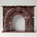 Marble fireplace mantels for sale in Rosso Levanto - Image 1