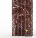 Red Marble Mantel | Geometric Stepped Surround | 59 Inch Width | Rosso Levanto