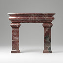 Marble around fireplace in Rosso Levanto - Image 1