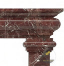 Marble around fireplace in Rosso Levanto - Image 5