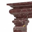 Marble around fireplace | Stately classical architecture | Width: 59.05511811023622 Inch | Rosso Levanto