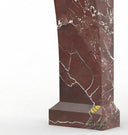 Marble around fireplace in Rosso Levanto - Image 7