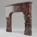 Marble hearths in Rosso Levanto - Image 1