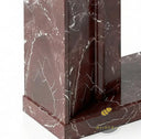 Marble hearth and back panel in Rosso Levanto - Image 5