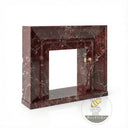 Marble hearth and back panel in Rosso Levanto - Image 8