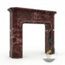 Electric fireplace with Marble surround in Rosso Levanto - Image 3