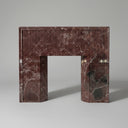Marble fireplace electric in Rosso Levanto - Image 1