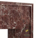 Marble fireplace electric in Rosso Levanto - Image 5