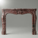 Marble fireplace for sale in Rosso Levanto - Image 1