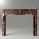 Marble fireplace for sale in Rosso Levanto - Image 1