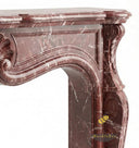 Marble fireplace for sale in Rosso Levanto - Image 6