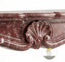 Marble fireplace for sale in Rosso Levanto - Image 7