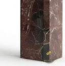 Marble fire hearth | Sleek minimalist design | 59.055 Inch Width | Rosso Levanto