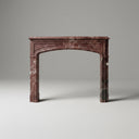 Marble stone fireplace in Rosso Levanto - Image 1