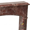 Marble stone fireplace in Rosso Levanto - Image 5