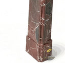 Marble stone fireplace in Rosso Levanto - Image 7