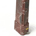 Marble stone fireplace in Rosso Levanto - Image 7