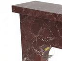 Large marble fireplace surround | Modern Arch Design | 59 Inch Width | Rosso Levanto