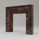 Marble fireplace surround in Rosso Levanto - Image 1