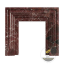 Marble fireplace surround in Rosso Levanto - Image 3