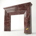 Marble fire surround | Red veined modern | Width 59 Inch | Rosso Levanto