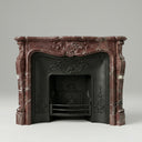 Marble fireplace in Rosso Levanto - Image 1