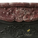 Marble fireplace in Rosso Levanto - Image 6