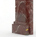 Dark Red Marble fireplace surround in Rosso Levanto - Image 7