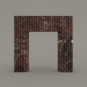 Marble mantelpiece in Rosso Levanto - Image 2