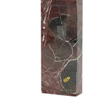 Marble fireplace hearth | Polished stepped pilasters | Width: 59.06 Inch | Rosso Levanto