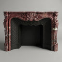 Marble mantelpiece in Rosso Levanto - Image 1