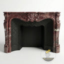Marble mantelpiece in Rosso Levanto - Image 3