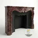 Marble mantelpiece in Rosso Levanto - Image 4