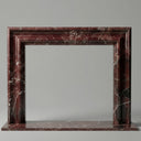 Custom Marble fireplace surround in Rosso Levanto - Image 1
