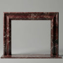 Custom Marble fireplace surround in Rosso Levanto - Image 1
